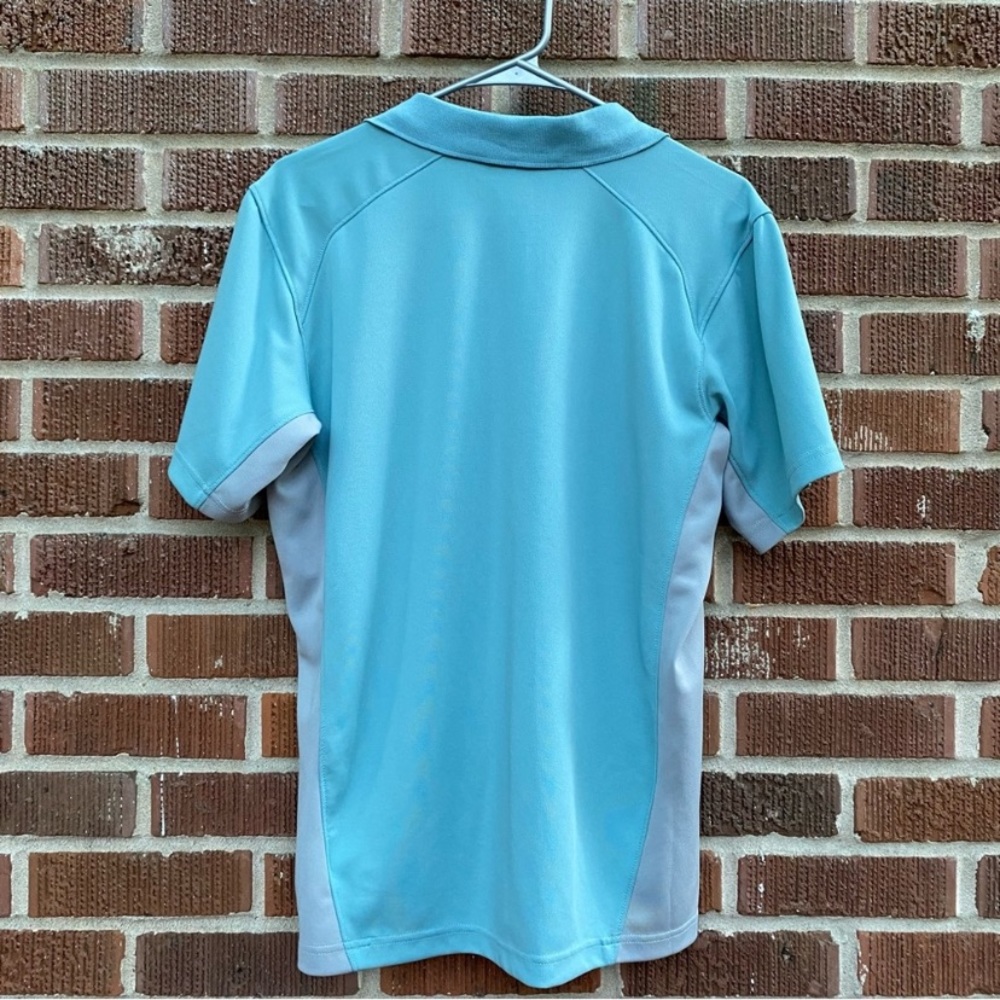 Columbia Men’s baby blue/gray Omnishade shirt sleeve polo shirt Size S - Picture 4 of 5